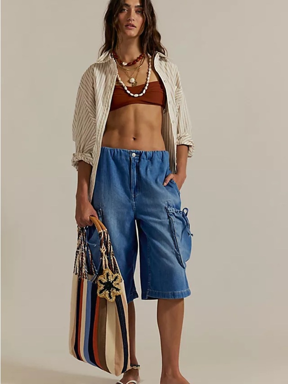 Free people we the free Marty pull on crop jeans